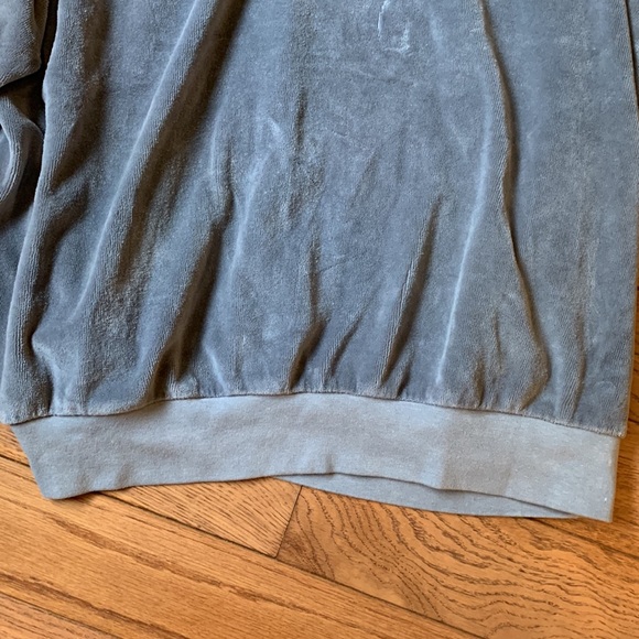Project Social T Ludlow Gray Crewneck Velour Sweatshirt - Picture 6 of 10